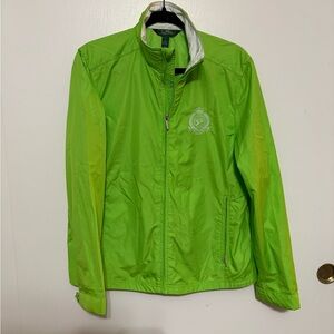Ralph Lauren Active Lime Green Jacket windbreaker size L
